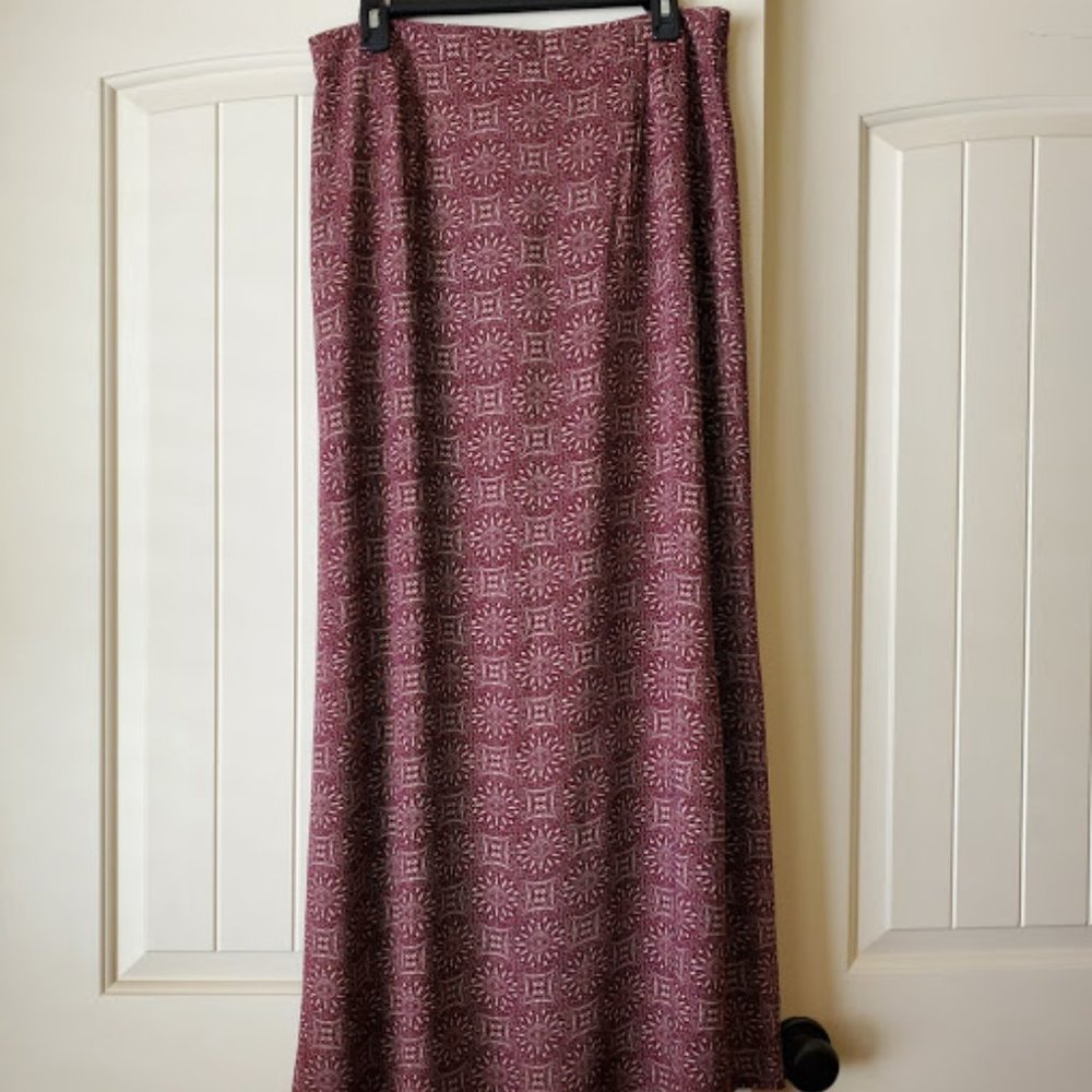 Red and White Maxi Dress